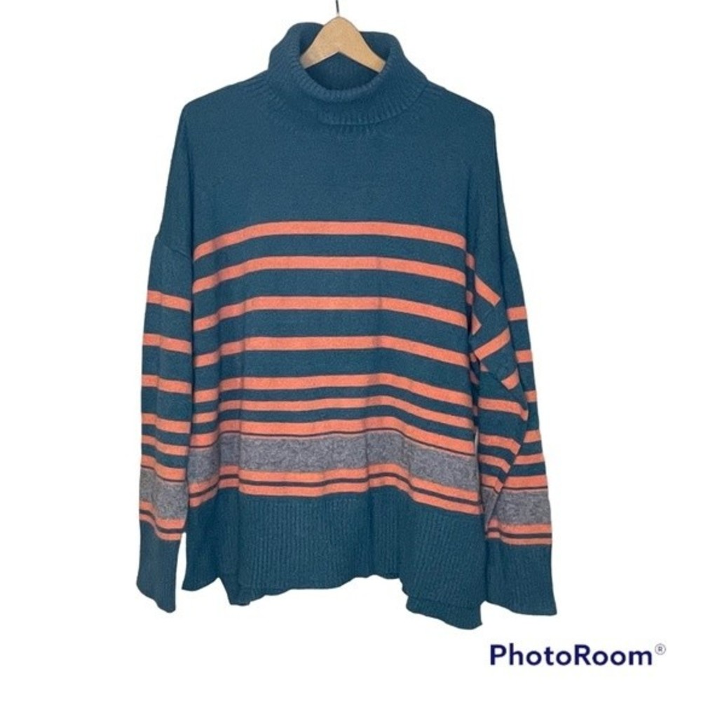 Lovetrend NY Stripe Turtleneck Sweater - XL